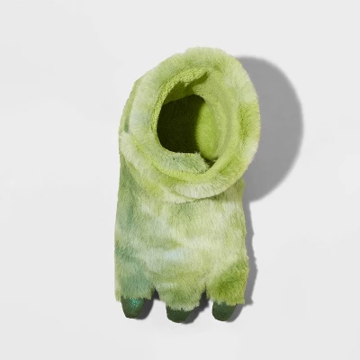 Toddler Dinosaur Foot Slippers - Cat & Jack™ Green 3 Toddler Dinosaur Foot Slippers - Cat & Jack™ Green