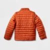 Kids' Adaptive Puffer Jacket - Cat & Jack™ Orange -Kid Clothing GUEST 27f925d0 5512 4ad0 8115 d2e7f8f8a777