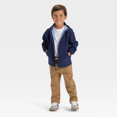 Toddler Boys' Full Zip Softshell Jacket - Cat & Jack™ Navy Blue 4 Toddler Boys' Full Zip Softshell Jacket - Cat & Jack™ Navy Blue - Image 2