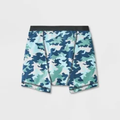Boys' Adaptive 2pk Camo Briefs - Cat & Jack™ Blue