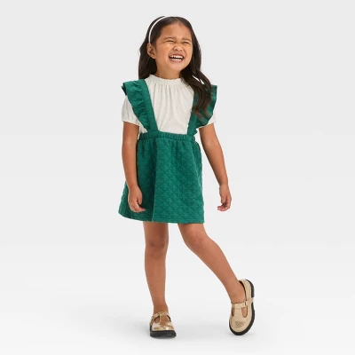 Toddler Girls' Short Sleeve Skirtall Set - Cat & Jack™ Green 3 Toddler Girls' Short Sleeve Skirtall Set - Cat & Jack™ Green - Image 2