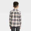 Boys' Long Sleeve Button-Down Plaid Flannel Shirt - Cat & Jack™