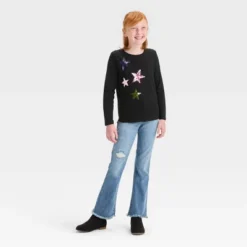 Girls' Long Sleeve Flip Sequin T-Shirt - Cat & Jack™ 7 Girls' Long Sleeve Flip Sequin T-Shirt - Cat & Jack™ -Kid Clothing GUEST 295b517a 217a 4b5f a769 3316286614cd
