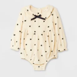 Baby Girls' Bow Printed Velour Romper - Cat & Jack™ 9 Baby Girls' Bow Printed Velour Romper - Cat & Jack™ -Kid Clothing GUEST 2a7a350a f1bb 4b81 9190 e6e77bd9d5ee