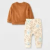Baby 2pc Cookie Fleece Graphic Top & Bottom Set - Cat & Jack™ Brown 2 Baby 2pc Cookie Fleece Graphic Top & Bottom Set - Cat & Jack™ Brown -Kid Clothing GUEST 2bf58898 6046 4c81 b82b 84867af96750