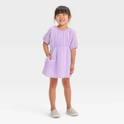 Toddler Girls' Gauze Eyelet Short Sleeve Dress - Cat & Jack™ -Kid Clothing GUEST 2c28b3d7 8578 4797 b466 c883f5d54e11