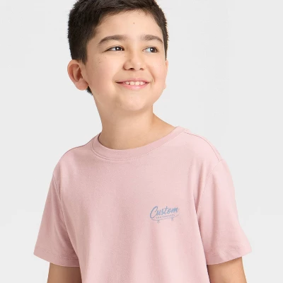 Boys' Short Sleeve Graphic T-Shirt - Cat & Jack™ Pink 3 Boys' Short Sleeve Graphic T-Shirt - Cat & Jack™ Pink
