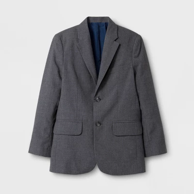 Boys' Suit Jacket - Cat & Jack Gray 4 Boys' Suit Jacket - Cat & Jack Gray - Image 2