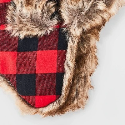 Boys' Buffalo Trapper Hat - Cat & Jack™ Red 4 Boys' Buffalo Trapper Hat - Cat & Jack™ Red - Image 2