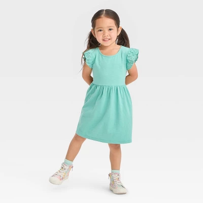 Toddler Girls' Knit Jersey Dress With Pocket - Cat & Jack™ 4 Toddler Girls' Knit Jersey Dress With Pocket - Cat & Jack™ - Image 2