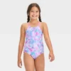 Girls' Tie-Dye One Piece Swimsuit Set - Cat & Jack™ Violet -Kid Clothing GUEST 2e9b3293 f5bd 40b5 ad3f 674a036f116d