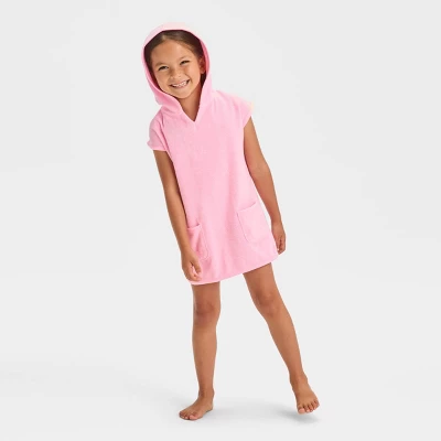 Toddler Girls' Towel Terry Hooded Cover Up Dress - Cat & Jack™ 4 Toddler Girls' Towel Terry Hooded Cover Up Dress - Cat & Jack™ - Image 2