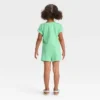 Toddler Girls' Seashell Washed Top & Bottom Set - Cat & Jack™ Green 1 Toddler Girls' Seashell Washed Top & Bottom Set - Cat & Jack™ Green -Kid Clothing GUEST 312ab7a9 2a30 45cd b95a 5faafc6e5e7c