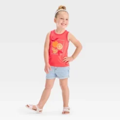 Toddler Girls' 'Oranges' Graphic Tank Top - Shirt - Cat & Jack™ Coral Orange 7 Toddler Girls' 'Oranges' Graphic Tank Top - Shirt - Cat & Jack™ Coral Orange -Kid Clothing GUEST 31e8494b e8e5 4010 8c00 832de4b9f935