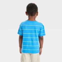 Toddler Boys' Short Sleeve Striped Jacquard Oversized T-Shirt - Cat & Jack™