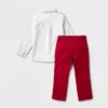 Toddler Boys' Adaptive Holiday Dress Set - Cat & Jack™ Gray/Red -Kid Clothing GUEST 3284c8d9 a631 4a8e 87c4 d54324cbeace