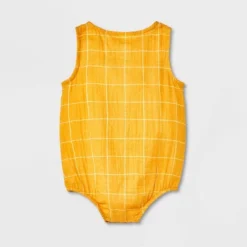 Baby Sun Gauze Tank Henley Romper - Cat & Jack™ Yellow