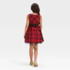 Girls' Sleeveless Plaid Dress - Cat & Jack™ Red