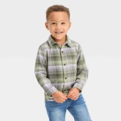 Toddler Boys' Long Sleeve Flannel Shirt - Cat & Jack™ -Kid Clothing GUEST 3374d1fb ef80 419c b73c 81ee179b6283