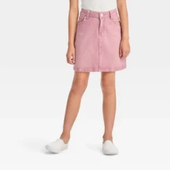 Girls' High-Rise Classic Jean Skirt - Cat & Jack™ Pink 7 Girls' High-Rise Classic Jean Skirt - Cat & Jack™ Pink -Kid Clothing GUEST 3481b4b9 5af2 4b28 9e81 5694351fa8f9
