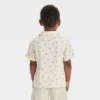 Toddler Boys' Short Sleeve 4th Of July Food Button Down Shirt - Cat & Jack™ Cream -Kid Clothing GUEST 3579953a ab88 4ef4 b241 fdde09dda3db