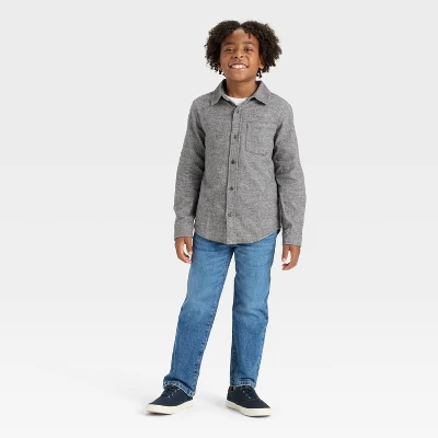 Boys' Long Sleeve Button-Down Flannel Shirt - Cat & Jack™ 4 Boys' Long Sleeve Button-Down Flannel Shirt - Cat & Jack™ - Image 2