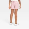 Girls' Mid-Rise Cut-Off Jean Shorts - Cat & Jack™ Pink -Kid Clothing GUEST 38c5ac88 3b84 4a6a bc09 659d55538030