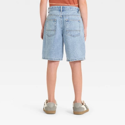 Boys' 'At The Knee' Denim Shorts - Cat & Jack™ 3 Boys' 'At The Knee' Denim Shorts - Cat & Jack™