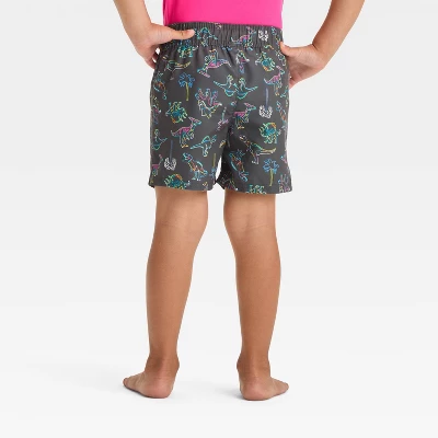 Toddler Boys' Dinosaur Swim Board Shorts - Cat & Jack™ Black 3 Toddler Boys' Dinosaur Swim Board Shorts - Cat & Jack™ Black