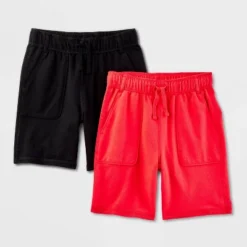 Boys' 2pk Adaptive Knit Shorts - Cat & Jack™ Black/Red 7 Boys' 2pk Adaptive Knit Shorts - Cat & Jack™ Black/Red -Kid Clothing GUEST 3affa0a2 1fcc 43b6 a71f 085a26130dea