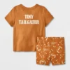 Baby Tiny Tailgator T-Shirt & Bloomer Set - Cat & Jack™ Brown -Kid Clothing GUEST 3b2933ad 5d71 4650 84ad c0530677a418
