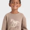Toddler Boys' Western Horse Sweatshirt - Cat & Jack™ Beige 1 Toddler Boys' Western Horse Sweatshirt - Cat & Jack™ Beige -Kid Clothing GUEST 3cea8dc3 b33c 4285 924e 66a673b29bb9