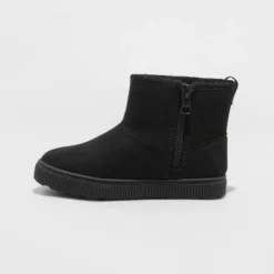 Toddler Girls' Arlo Zipper Shearling Style Boots - Cat & Jack™