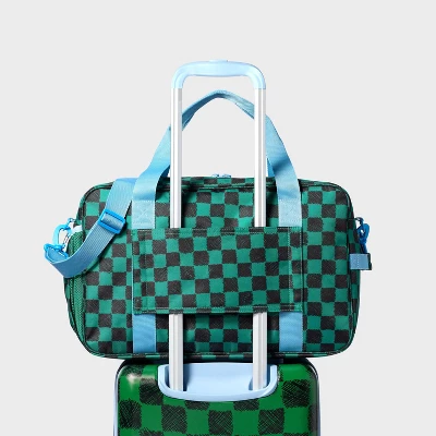 Kids' Weekender Duffel Bag Green Checkered - Cat & Jack™️ 4 Kids' Weekender Duffel Bag Green Checkered - Cat & Jack™️ - Image 2