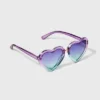 Girls' Heart Sunglasses - Cat & Jack™ Purple/Blue: Maximum UV Protection, Recycled Plastic Frame, Ages 3-9 -Kid Clothing GUEST 3eb6666e e5f9 4145 b829 6dd53289e11c