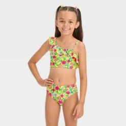 Girls' 'Lovely In Wildflowers' Floral Printed Bikini Set - Cat & Jack™ -Kid Clothing GUEST 3fe16444 3fc7 4051 bf26 201bec257a32