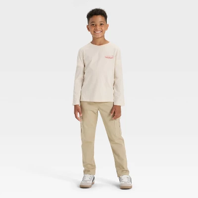 Boys' Long Sleeve 'Hot Sauce' Graphic T-Shirt - Cat & Jack™ Beige 5 Boys' Long Sleeve 'Hot Sauce' Graphic T-Shirt - Cat & Jack™ Beige - Image 3