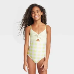 Girls' Gingham Check One Piece Swimsuit - Cat & Jack™ Green 7 Girls' Gingham Check One Piece Swimsuit - Cat & Jack™ Green -Kid Clothing GUEST 41f99aa3 cd88 48f6 9c9e 9e0bff66f021