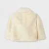Baby Girls' Solid Faux Fur Jacket - Cat & Jack™ Off-White -Kid Clothing GUEST 42821d9d 1ad4 44a1 be80 5911c5710e8c