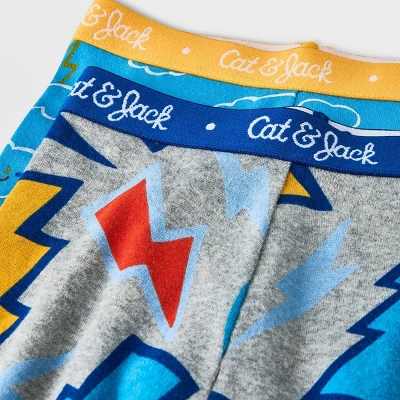 Toddler Boys' 4pc Light & Cloud Pajama Set - Cat & Jack™ Gray 4 Toddler Boys' 4pc Light & Cloud Pajama Set - Cat & Jack™ Gray - Image 2