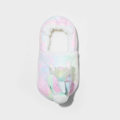 Toddler Girls' Magic Unicorn Slippers - Cat & Jack™ 4 Toddler Girls' Magic Unicorn Slippers - Cat & Jack™ - Image 2