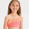 Girls' 'Seashells By The Seashore' Solid Bikini Set - Cat & Jack™ Peach Orange -Kid Clothing GUEST 47a8d3bb cc86 4328 9092 7cda6830dcbd