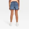 Girls' Cut-Off Lace Pocket Jean Shorts - Cat & Jack™ Dark Wash -Kid Clothing GUEST 48508070 412c 4b00 8031 c474dd45de48