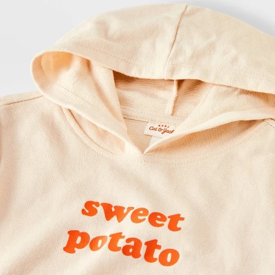 Baby Sweet Potato Hooded Romper - Cat & Jack™ Cream 4 Baby Sweet Potato Hooded Romper - Cat & Jack™ Cream - Image 2