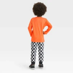 Toddler Boys' Halloween Pull-Over T-Shirt And Fleece Jogger Pants - Cat & Jack™Orange