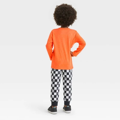 Toddler Boys' Halloween Pull-Over T-Shirt And Fleece Jogger Pants - Cat & Jack™Orange 3 Toddler Boys' Halloween Pull-Over T-Shirt And Fleece Jogger Pants - Cat & Jack™Orange