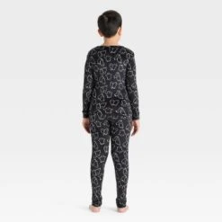 Kids' 2pc Halloween Snuggly Soft Long Sleeve Tight Fit Pajama Set - Cat & Jack™