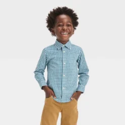 Toddler Boys' Long Sleeve 'Button-Up' Shirt - Cat & Jack™ Dark Green 7 Toddler Boys' Long Sleeve 'Button-Up' Shirt - Cat & Jack™ Dark Green -Kid Clothing GUEST 4bcd150b b415 494a bdd9 3bc1165af3fc