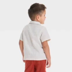 Toddler Boys' Embroidered Tropical T-Shirt - Cat & Jack™ Cream -Kid Clothing GUEST 4beed5a4 171c 4f9a 85d1 bd0b7e247af6