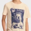 Boys' Short Sleeve Space Bulldog Graphic T-Shirt - Cat & Jack™ Beige -Kid Clothing GUEST 4c6c1c99 2225 4fac bba1 26513e36fffc